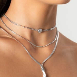 COLAR TRIO MIX CRISTAL Branco