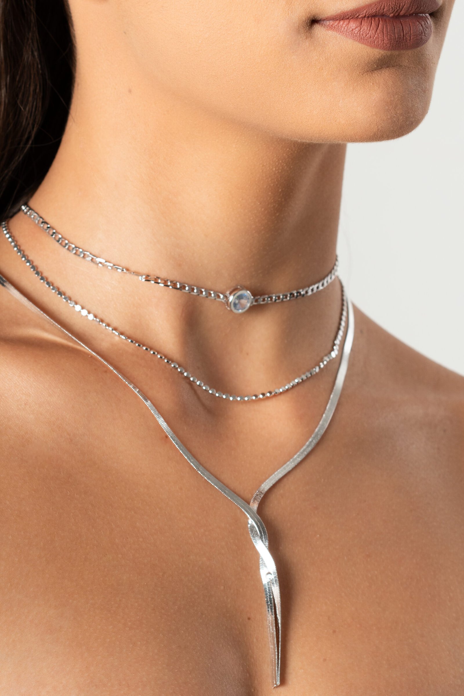 COLAR TRIO MIX CRISTAL Branco