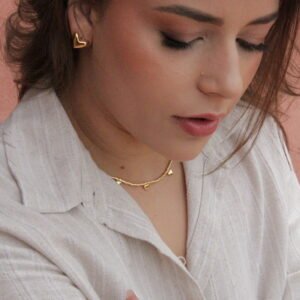 BRINCO ARGOLA CORAÇÃO LISO Dourado