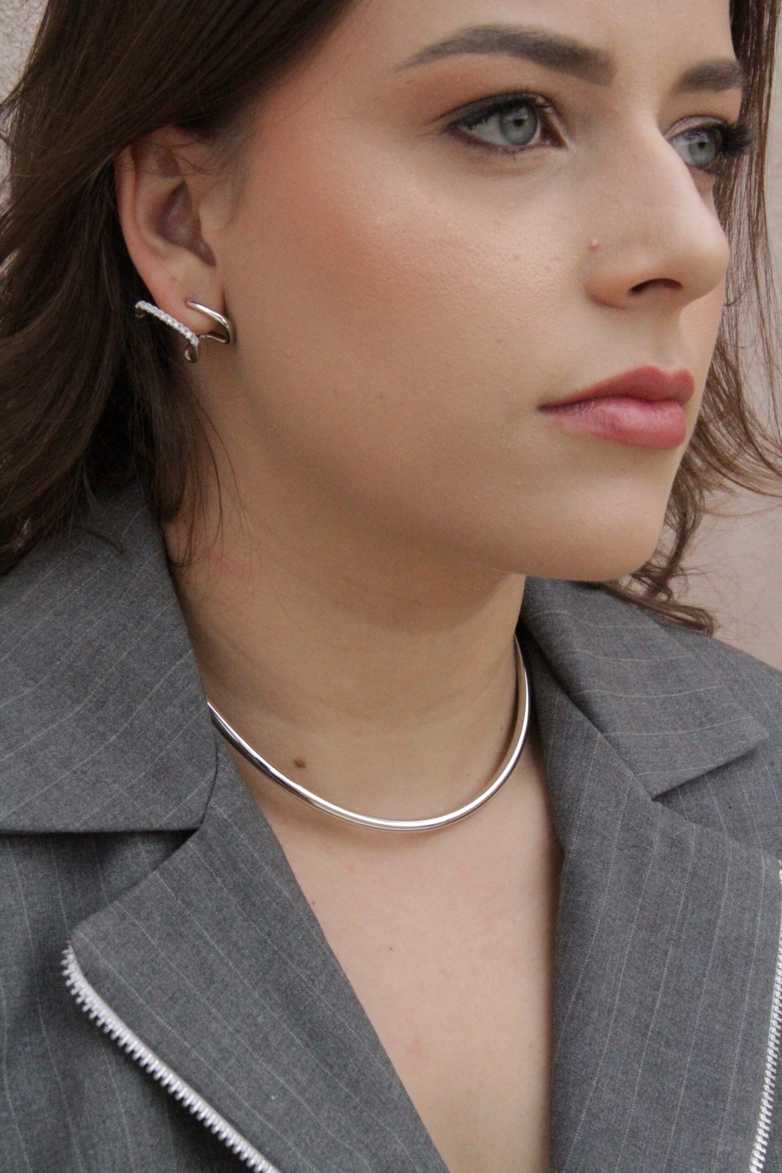 BRINCO FILEIRAS MICRO ZIRCÔNIA Branco