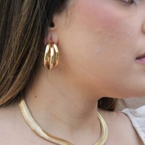 CHOKER MALHA ROLIÇA Dourado