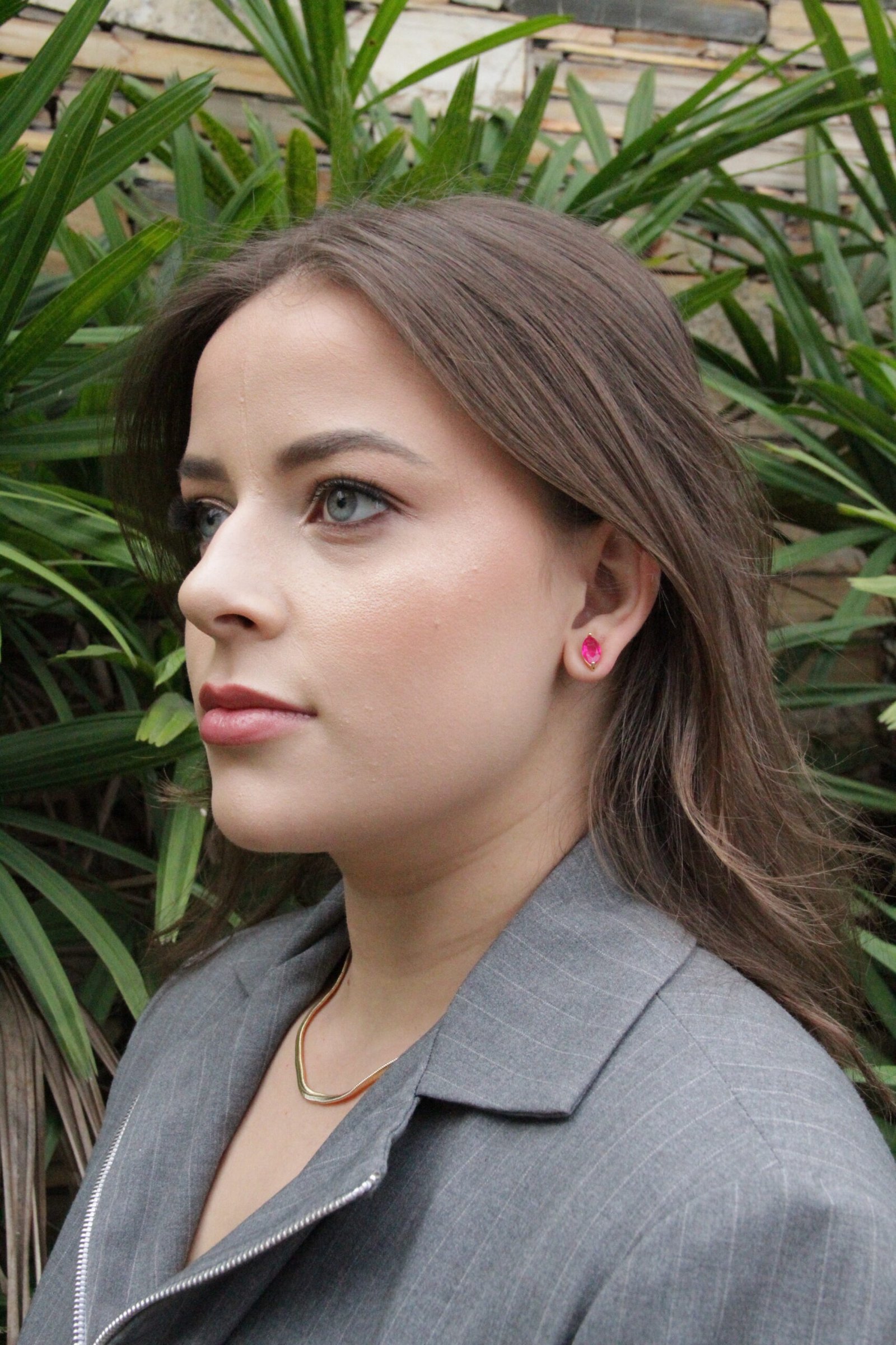 BRINCO CRISTAL Dourado Rubi