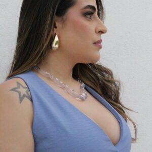 BRINCO GOTA LISA Dourado