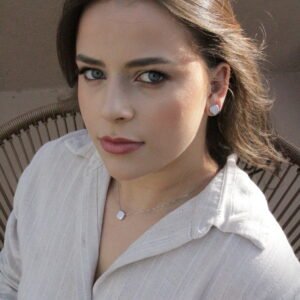 CONJUNTO CORAÇÃO MICRO ZIRCÔNIA Branco