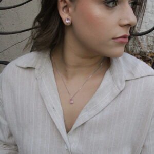 CONJUNTO OVAL AMETISTA Branco