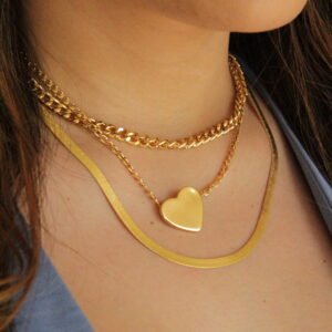 COLAR TRIPLO LISO Dourado